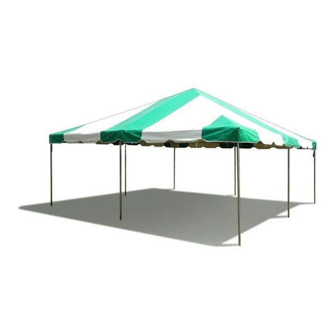 POGO Canopies & Gazebos 20' x 20' Green PVC Weekender West Coast Frame Party Tent by POGO 754972319072 1673 BT-FE22GW