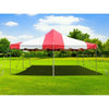 Image of POGO Canopies & Gazebos 20' x 20' Red & White Weekender Standard Canopy Pole Tent by POGO