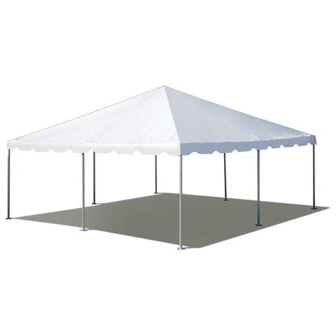 POGO Canopies & Gazebos 20' x 20' White PVC Weekender West Coast Frame Party Tent by POGO 781880218838 1497 BT-FE22WT