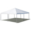 Image of POGO Canopies & Gazebos 20' x 20' White PVC Weekender West Coast Frame Party Tent by POGO 781880218838 1497 BT-FE22WT