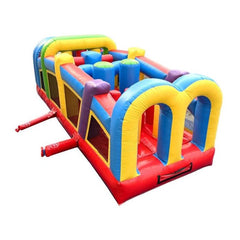 POGO Inflatable Bouncers 19.5'H Crossover Inflatable Obstacle Course with Blower by POGO 840344515064 6259