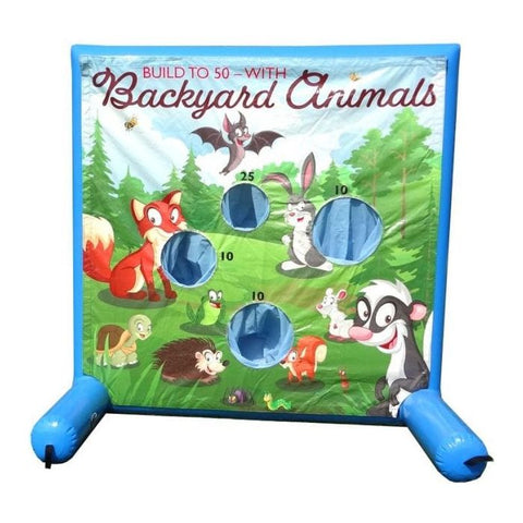 POGO Inflatable Bouncers 5.6 'H Backyard Animals, Sealed Air Inflatable Frame Game by POGO