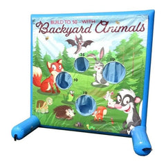 5.6 'H Backyard Animals, Sealed Air Inflatable Frame Game by POGO