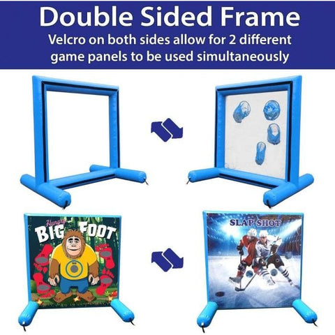 POGO Inflatable Bouncers 5.6 'H Hockey, Sealed Air Inflatable Frame Game by POGO 754972337298 1185
