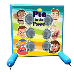 POGO Inflatable Bouncers 5.6 'H Pie in the Face, Sealed Air Inflatable Frame Game by POGO