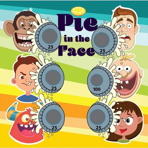 POGO Inflatable Bouncers 5.6 'H Pie in the Face, Sealed Air Inflatable Frame Game by POGO