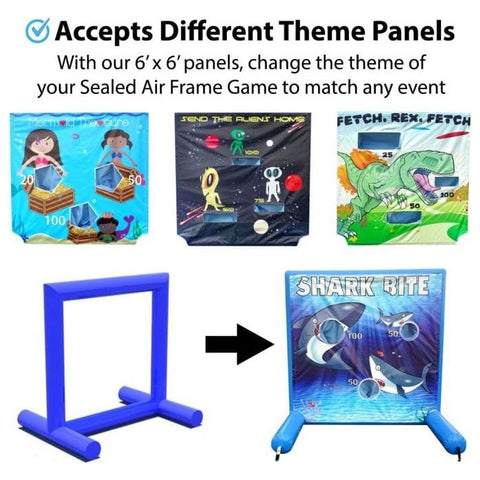 POGO Inflatable Bouncers 5.6 'H Replacement Sealed Air Frame Game Frame Only by POGO 50 Mile Bike Ride UltraLite Air Frame Game Panel by POGO SKU#1562