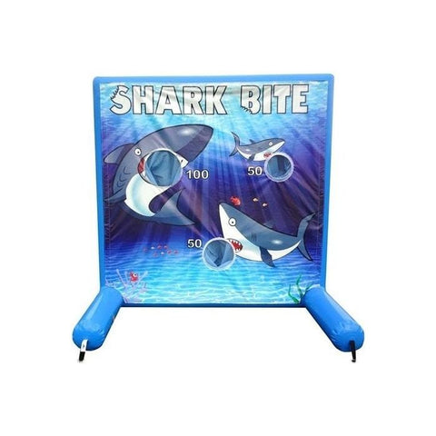 POGO Inflatable Bouncers 5.6 'H Shark Bite, Sealed Air Inflatable Frame Game by POGO 754972313544 1192