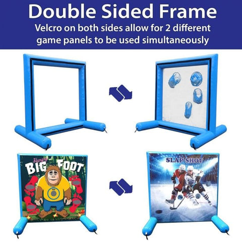 POGO Inflatable Bouncers 5.6 'H Winter Fun, Sealed Air Inflatable Frame Game by POGO 754972372220 1619