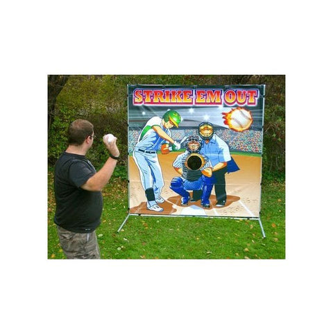 POGO Inflatable Bouncers Baseball Toss - Strike 'Em Out Interactive Carnival Frame Game by POGO 754972299251 1518