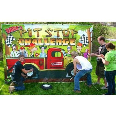 POGO Inflatable Bouncers Bubba's Pit Stop Challenge Interactive Carnival Frame Game by POGO 754972299459 1522