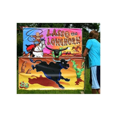 POGO Inflatable Bouncers Longhorn Lasso Interactive Carnival Frame Game by POGO 754972299619 1695