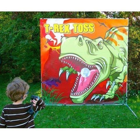 POGO Inflatable Bouncers T-Rex Toss Interactive Carnival Frame Game by POGO