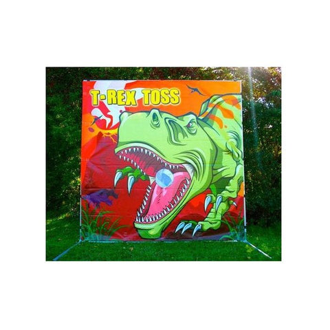 POGO Inflatable Bouncers T-Rex Toss Interactive Carnival Frame Game by POGO