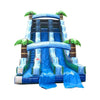 Image of POGO Water Parks & Slides 22'H Tropical Marble Wave Dual Lane Inflatable Water Slide with Blower and Splash Pool by POGO 22'H Tropical Marble Wave Dual Lane Inflatable Water Slide Blower POGO
