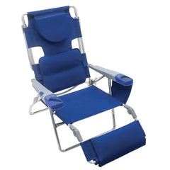 Shelterlogic Chairs RIO Beach Blue Read-through Lounge Chair With Book Holder by Shelterlogic Pacific Blue RIO Beach Read Through Lounger by Shelterlogic SC572-46-1