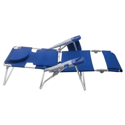 Shelterlogic Chairs RIO Beach Blue Read-through Lounge Chair With Book Holder by Shelterlogic Pacific Blue RIO Beach Read Through Lounger by Shelterlogic SC572-46-1