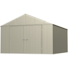 Image of Shelterlogic Sheds, Garages & Carports 12ft x 14ft. x 8 ft. Cool Grey Arrow Elite Steel Storage Shed by Shelterlogic 781880201304 EG1214CG 12ftx14ft.x8 ft. Cool Grey Arrow Elite Steel Storage Shed Shelterlogic