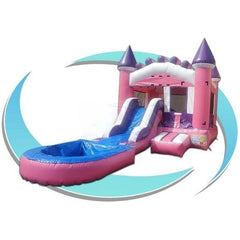 Tago's Jump Slides 13'H Slide Combo Single Line with Pool by Tago's Jump CWS-236