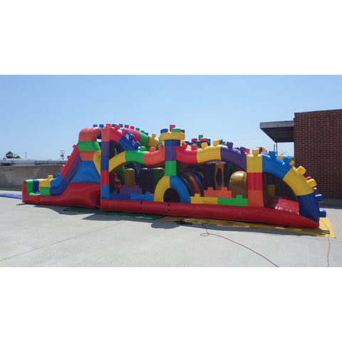 Ultimate Jumpers Inflatable Bouncers 12'H Block Party Wet & Dry Obstacle Course by Ultimate Jumpers I104