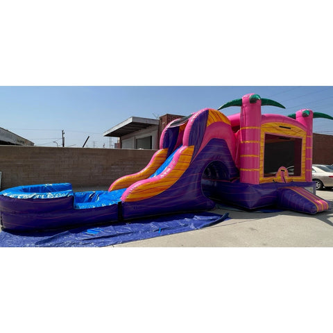Ultimate Jumpers Inflatable Bouncers 15'H 3 IN 1 Wet & Dry Flamingo Combo by Ultimate Jumpers