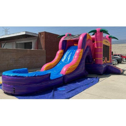 Ultimate Jumpers Inflatable Bouncers 15'H 3 IN 1 Wet & Dry Flamingo Combo by Ultimate Jumpers