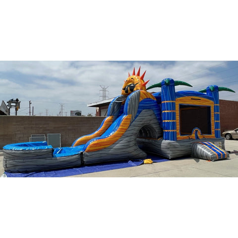 Ultimate Jumpers Inflatable Bouncers 15'H 3 IN 1 Wet & Dry Sunshine Combo by Ultimate Jumpers