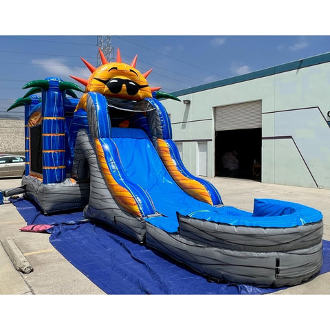 Ultimate Jumpers Inflatable Bouncers 15'H 3 IN 1 Wet & Dry Sunshine Combo by Ultimate Jumpers C167
