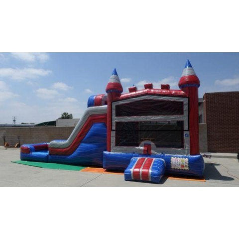 Ultimate Jumpers Inflatable Bouncers 15'H Dual Lane Wet & Dry All Marble Combo by Ultimate Jumpers C163