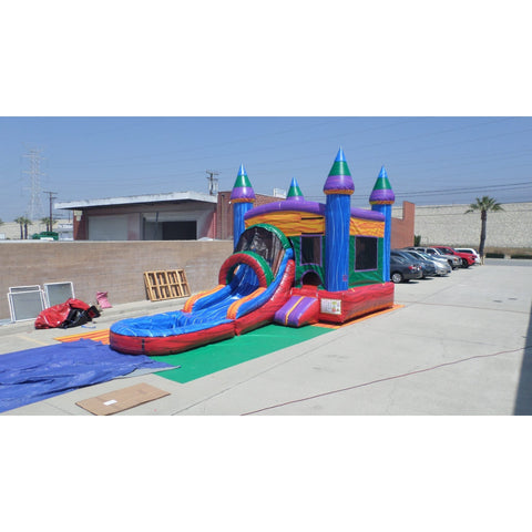 Ultimate Jumpers Inflatable Bouncers 15'H Front Load Wet & Dry Marble Combo by Ultimate Jumpers C164