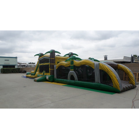 Ultimate Jumpers Inflatable Bouncers 15'H Tropical Wet & Dry Obstacle Course by Ultimate Jumpers I102