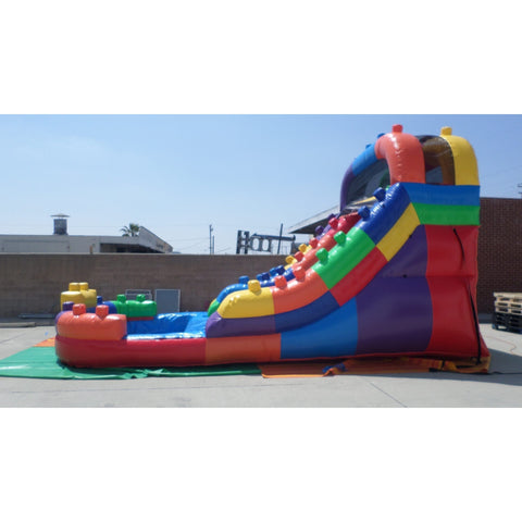Ultimate Jumpers Water Parks & Slides 14'H Block Party Water Slide by Ultimate Jumpers 781880295679 W134 10'H Inflatable Single Lane Slip N Slide by Ultimate Jumpers SKU# W023