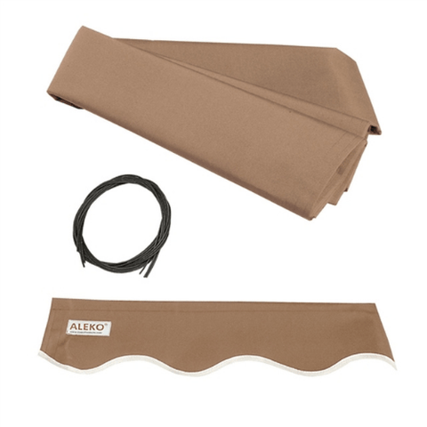 Aleko Awning Accessories 10 x 8 Feet Retractable Awning Fabric Replacement - Sand by Aleko 013964850444 FAB10X8SAND31-AP 10 x 8 Feet Retractable Awning Fabric Replacement - Sand 
