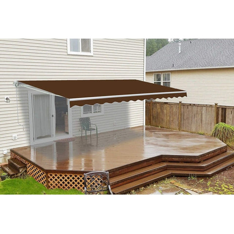 Aleko Awning Accessories 6.5 x 5 Feet Brown Retractable Awning Fabric Replacement by Aleko 781880240570 FAB6.5X5BROWN36-AP