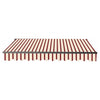 Image of Aleko Awnings 20 x 10 Feet Multi-Striped Red Motorized Retractable Black Frame Patio Awning by Aleko 781880237792 ABM20X10MSRED19-AP 20 x 10 Feet Multi-Striped Red Motorized Retractable Patio Awning