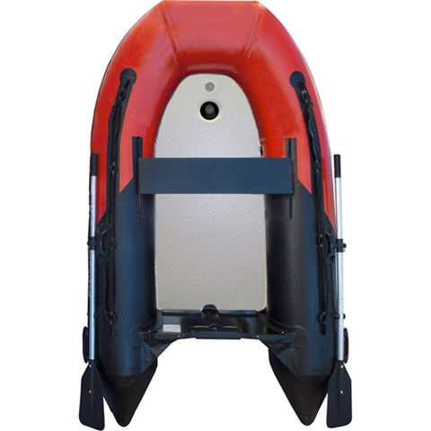 Aleko Boating & Rafting Inflatable Air Floor Fishing Boat - 8.4 Foot - Red and Black by Aleko 781880271949 BTSDAIR250RBK-AP
