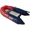 Image of Aleko Boating & Rafting Inflatable Air Floor Fishing Boat - 8.4 Foot - Red and Black by Aleko 781880271949 BTSDAIR250RBK-AP