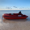 Image of Aleko Boating & Water Sports 12.5 ft Red Inflatable Boat with Aluminum Floor by Aleko BT380R-AP 12.5 ft Red Inflatable Boat with Aluminum Floor by Aleko BT380R-AP