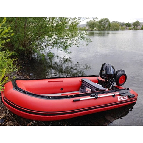 Aleko Boating & Water Sports Inflatable Boat with Air Deck Floor - 10.5 Ft - Red by Aleko 655222809742 BTSDAIR320R-AP