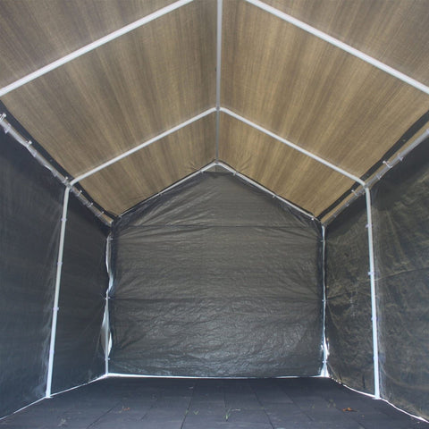 Aleko Canopies & Gazebos 10x 20 Ft Gray Duty Outdoor Canopy Carport Tent by Aleko 703980260135 CP1020GR-AP 10x 20 Ft Gray Duty Outdoor Canopy Carport Tent Aleko SKU CP1020GR-AP