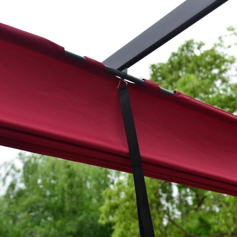 Aleko Canopies & Gazebos 13 x 10 Feet Burgundy Pergola Canopy Fabric Replacement by Aleko 703980256763 PERGFAB13X10BG-AP