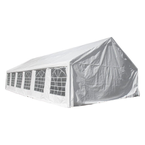 Aleko Canopies & Gazebos 20 X 40 FT White Heavy Duty Outdoor Canopy Event Tent with Windows by Aleko 703980256633 PWT20X40-AP 20 X 40 FT Heavy Duty Outdoor Canopy Tent Windows Aleko #PWT20X40-AP