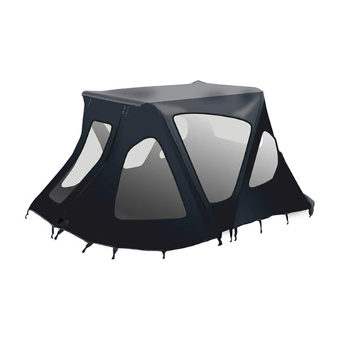 Aleko Canopies & Gazebos 8.5 ft long Black Winter Waterproof Canopy Tent for Inflatable Boats by Aleko 781880274506 BWTENT250BK-AP