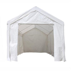 10 X 20 FT White Heavy Duty Outdoor Canopy Carport Tent by Aleko