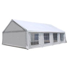 20 X 30 Feet Heavy Duty Outdoor White Canopy Tent with Windows by Aleko
