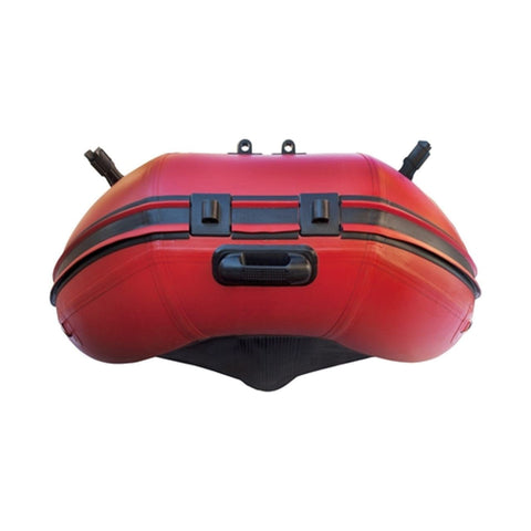 Aleko Fishing 8.4 ft - Red and Black PRO Fishing Inflatable Boat with Aluminum Floor Front Board Holders by Aleko BTF250RBK-AP 8.4 ft - Red and Black PRO Fishing Inflatable Boat with Aluminum Floor