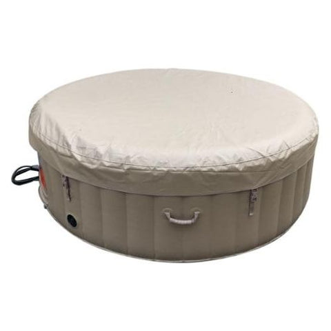 Aleko Hot Tubs 6 Person 265 Gallon Brown Round Inflatable Jetted Hot Tub Spa With Cover by Aleko 703980257814 HTIR6GYBR-AP 6 Person 265 Gallon Brown Round Jetted Hot Tub w/ Cover HTIR6GYBR-AP