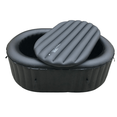 Aleko Hot Tubs Black Inflatable Oval Insulator Top for 2-Person Inflatable Hot Tub by Aleko 703980255322 HTRP2BK-AP Black Inflatable Oval Insulator Top for 2-Person Hot Tub HTRP2BK-AP