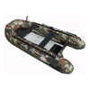 Image of Aleko inflatable boat PRO Fishing Inflatable Boat with Aluminum Floor - Front Board Holders - 10.5 ft - Camouflage Style by Aleko 648236978849 BTF320CM-AP PRO Fishing Inflatable Boat with Aluminum Floor Front Board 10.5 ft 