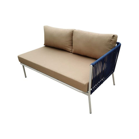 Aleko Outdoor Furniture L-Shaped Indoor/Outdoor Patio Conversation Sofa Set with Coffee Table - 5 Person by Aleko 781880210481 RFS3BL-AP